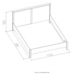 Кровать Шерлок 1800 орех 1600*2000 в Качканаре - kachkanar.mebel-e96.ru