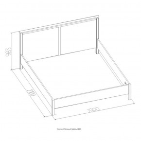 Кровать Шерлок 900 дуб сонома 900*2000 в Качканаре - kachkanar.mebel-e96.ru