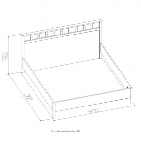 Кровать Шерлок Люкс 1200 ясень анкор светлый 1200*2000 в Качканаре - kachkanar.mebel-e96.ru