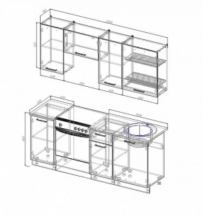 Кухонный гарнитур Лофт 2000 в Качканаре - kachkanar.mebel-e96.ru