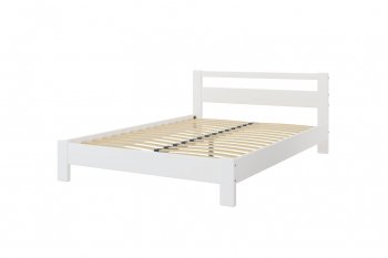Кровать из массива Лана Белый Античный (БМ) в Качканаре - kachkanar.mebel-e96.ru