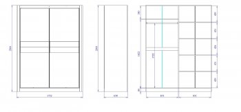 Шкаф-купе 1750 мм 2-х дверный Лацио (СБК) в Качканаре - kachkanar.mebel-e96.ru