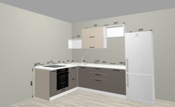 Угловой кухонный гарнитур Санвут 1516х2100 мм в Качканаре - kachkanar.mebel-e96.ru