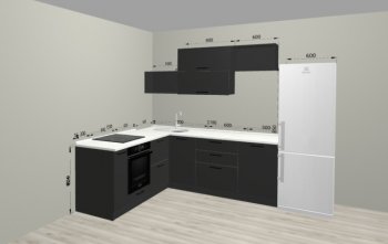Угловой кухонный гарнитур Санвут 1516х2100 мм в Качканаре - kachkanar.mebel-e96.ru