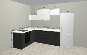 Угловой кухонный гарнитур Санвут 1516х2100 мм в Качканаре - kachkanar.mebel-e96.ru