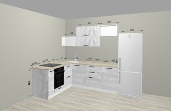 Угловой кухонный гарнитур Санвут 1516х2100 мм в Качканаре - kachkanar.mebel-e96.ru