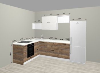 Угловой кухонный гарнитур Санвут 1516х2100 мм в Качканаре - kachkanar.mebel-e96.ru