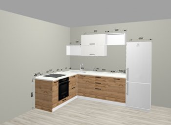 Угловой кухонный гарнитур Санвут 1516х2100 мм в Качканаре - kachkanar.mebel-e96.ru