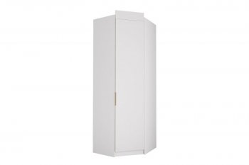 Шкаф угловой Лавис ШДУ 765.1 белый софт/ручка золотая (ДСВ) в Качканаре - kachkanar.mebel-e96.ru