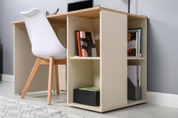 Стол письменный Лайт 12.163. сатин (Моби) в Качканаре - kachkanar.mebel-e96.ru