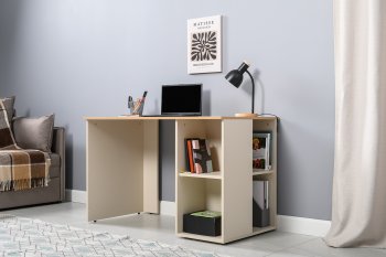 Стол письменный Лайт 12.163. сатин (Моби) в Качканаре - kachkanar.mebel-e96.ru