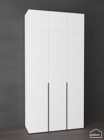Шкаф с антресолью 1200 мм Linnea MHR-3A-1 2450х1200х510 (Белый-М 11.1.1) в Качканаре - kachkanar.mebel-e96.ru