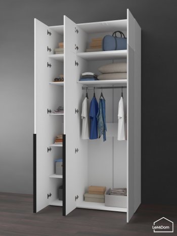 Шкаф с антресолью 1200 мм Linnea MHR-3A-1 2450х1200х510 (Белый-М 11.1.1) в Качканаре - kachkanar.mebel-e96.ru
