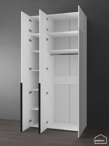 Шкаф с антресолью 1200 мм Linnea MHR-3A-1 2450х1200х510 (Белый-М 11.1.1) в Качканаре - kachkanar.mebel-e96.ru