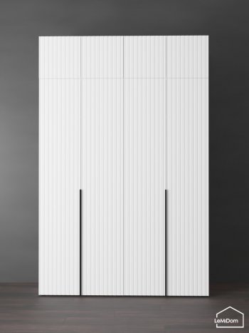 Шкаф с антресолью 1600 мм Linnea MHR-4A-2 2450х1600х510 (Белый-М 11.1.2) в Качканаре - kachkanar.mebel-e96.ru