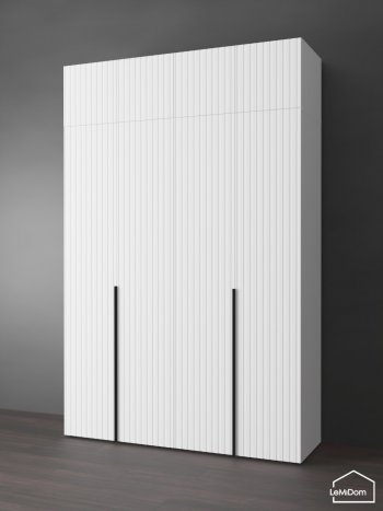 Шкаф с антресолью 1600 мм Linnea MHR-4A-2 2450х1600х510 (Белый-М 11.1.2) в Качканаре - kachkanar.mebel-e96.ru