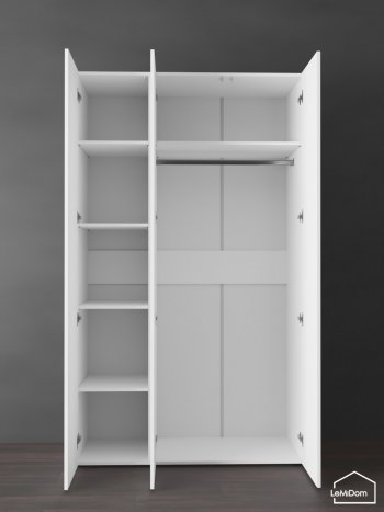 Шкаф Linnea MHR-3PO-1 2050х1200х510 (Белый-М 11.1.1) в Качканаре - kachkanar.mebel-e96.ru