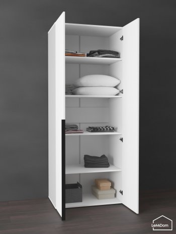 Шкаф Linnea MHR-2-2 2050х800х510 (Белый-М 11.1.2) в Качканаре - kachkanar.mebel-e96.ru