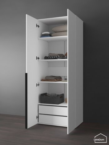 Шкаф Linnea MHR-2-4 2050х800х510 (Белый-М 11.1.2) в Качканаре - kachkanar.mebel-e96.ru