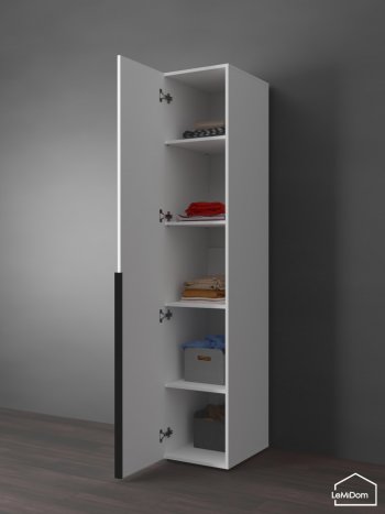Шкаф Linnea MHR-1-2 2050х400х510 (Белый-М 11.1.2) в Качканаре - kachkanar.mebel-e96.ru
