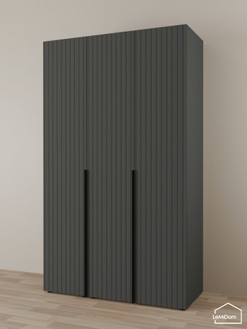 Шкаф Linnea MHR-3-1 2050х1200х510 (Графит-М 11.1.25) в Качканаре - kachkanar.mebel-e96.ru