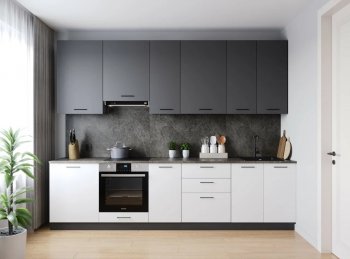 Кухонный гарнитур высокий Лофт 3000 мм (Санвут) в Качканаре - kachkanar.mebel-e96.ru