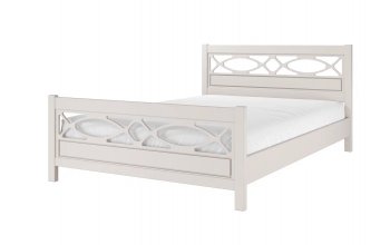 Кровать из массива Лоренса льняной (БМ) в Качканаре - kachkanar.mebel-e96.ru
