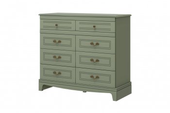 Комод 8 ящиков Лорето, зеленый самшит (БМ) в Качканаре - kachkanar.mebel-e96.ru
