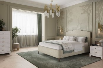 Спальный гарнитур Лорето, модульный, льняной (БМ) в Качканаре - kachkanar.mebel-e96.ru