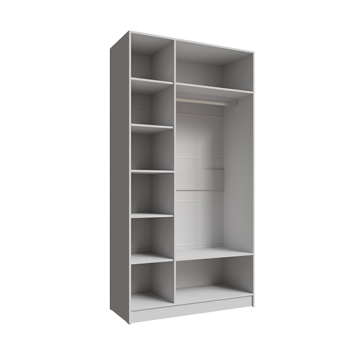 Шкаф Мадрид 1200 мм без зеркала белый (Текс) в Качканаре - kachkanar.mebel-e96.ru