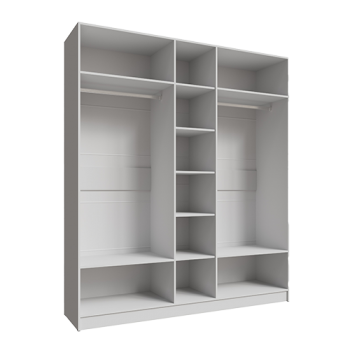 Шкаф Мадрид 2000 мм без зеркала, белый (Текс) в Качканаре - kachkanar.mebel-e96.ru