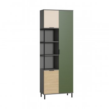 Шкаф комбинированный Марвэл 13.22 сер (Моби) в Качканаре - kachkanar.mebel-e96.ru