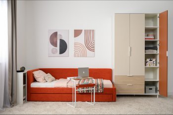 Набор детской мебели Марвэл модульный, бел. (Моби) в Качканаре - kachkanar.mebel-e96.ru