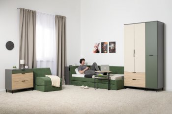 Набор детской мебели Марвэл модульный, сер. (Моби) в Качканаре - kachkanar.mebel-e96.ru