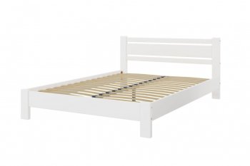 Кровать из массива Милс белый античный (БМ) в Качканаре - kachkanar.mebel-e96.ru