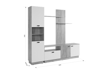 Стенка Моди К1 (Мебельсон) в Качканаре - kachkanar.mebel-e96.ru