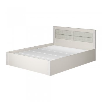 Кровать двуспальная Монако КР-16 кашемир (БТС) в Качканаре - kachkanar.mebel-e96.ru