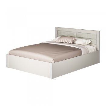 Кровать двуспальная Монако КР-16 кашемир (БТС) в Качканаре - kachkanar.mebel-e96.ru