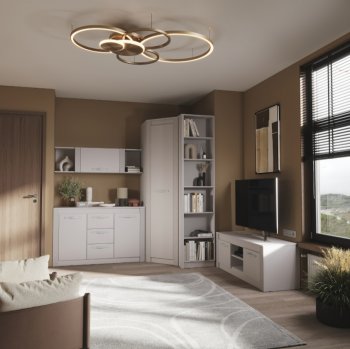 Стенка Монако Кашемир комп.1 (модульная) (БТС) в Качканаре - kachkanar.mebel-e96.ru