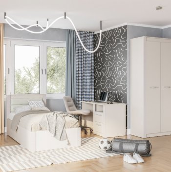 Спальный гарнитур Монако Кашемир (модульный) (БТС) в Качканаре - kachkanar.mebel-e96.ru