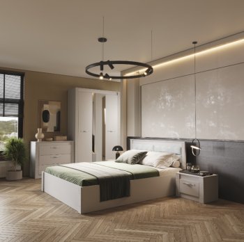 Спальный гарнитур Монако Кашемир (модульный) (БТС) в Качканаре - kachkanar.mebel-e96.ru