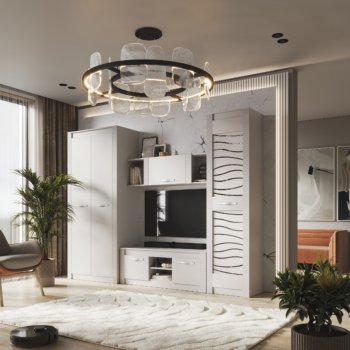 Стенка Монако Кашемир комп.3 (модульная) (БТС) в Качканаре - kachkanar.mebel-e96.ru