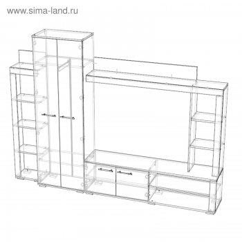 Стенка Монако (Лин) в Качканаре - kachkanar.mebel-e96.ru