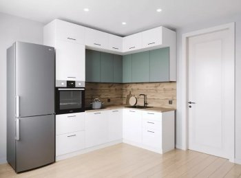 Кухонный гарнитур угловой Муссон 2200*1700 мм (Санвут) в Качканаре - kachkanar.mebel-e96.ru