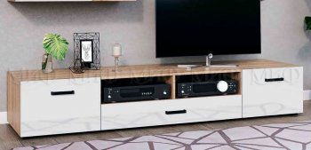 Тумба ТВ Нэнси NEW (2дв.+1ящ.) в Качканаре - kachkanar.mebel-e96.ru