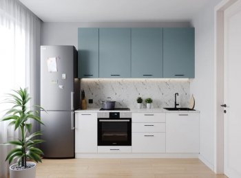 Кухонный гарнитур Ниагара 2200 мм МДФ/ЛДСП (Санвут) в Качканаре - kachkanar.mebel-e96.ru