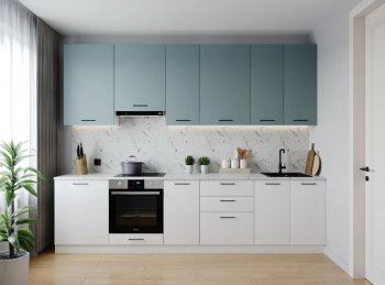 Кухонный гарнитур высокий Ниагара 3000 мм ЛДСП/МДФ (Санвут) в Качканаре - kachkanar.mebel-e96.ru