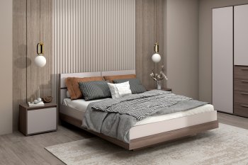 Спальный гарнитур Ника, модульный (Зарон) в Качканаре - kachkanar.mebel-e96.ru