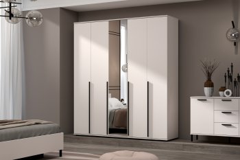 Шкаф 2000 мм Норден с зеркалом (Зарон) в Качканаре - kachkanar.mebel-e96.ru