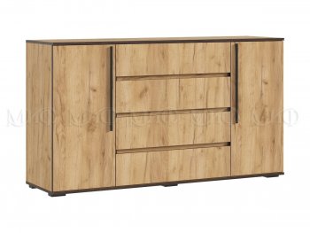 Комод 2 двери 4 ящика (1600) Норд, крафт (Миф) в Качканаре - kachkanar.mebel-e96.ru